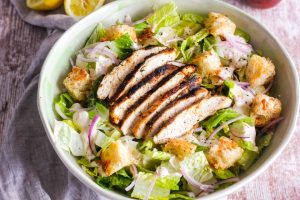Caesar Salad with Blackened Chicken